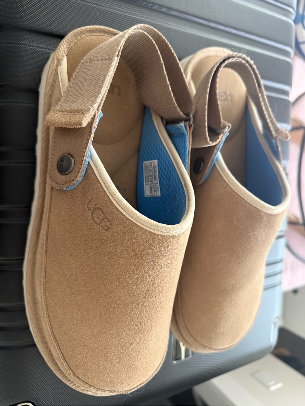 UGG Men’s Tan Suede Back-Strap Slip-On Clog